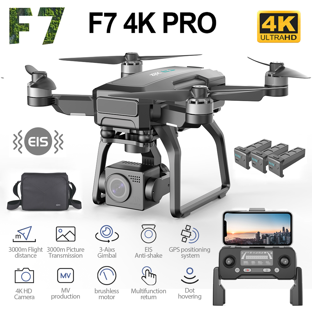 T-Motor F7 Pro Flight Controller - SJRC-F7 PRO GPS Drone, 4K Dual
