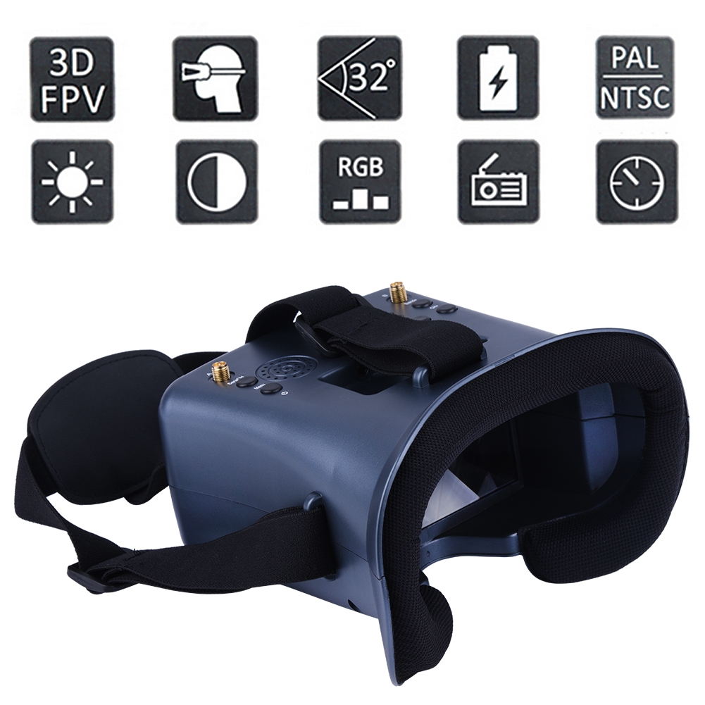 008d 5.8g 40ch 4.3 Polegada 80 - Skyzone Cobra X V2 Fpv Goggles avaliação e preço